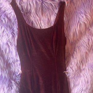 Vintage 90s Velvet Mini Dress